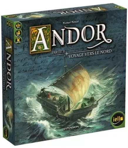 Boîte extension jeu Andor Partie 2 Voyage Nord