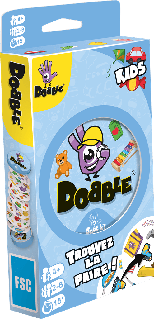 dobble kids Boîte du jeu Dobble Kids colorée