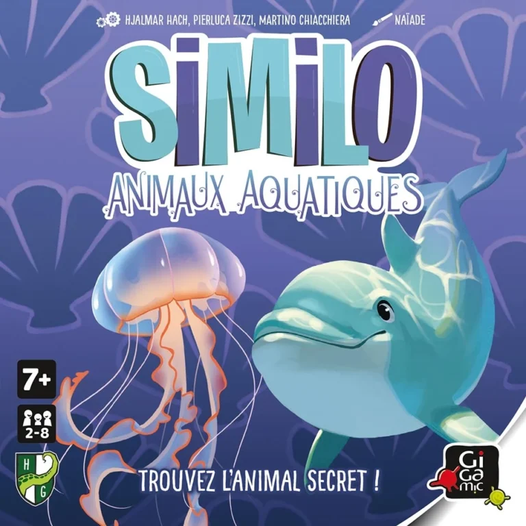 Similo animaux aquatiques jeu de société enfants méduse dauphin