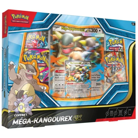 Coffret Pokémon Mega-Kangourex EX avec cartes et figurine