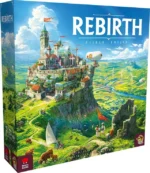 Boîte jeu de société Rebirth château fantastique paysage verdoyant