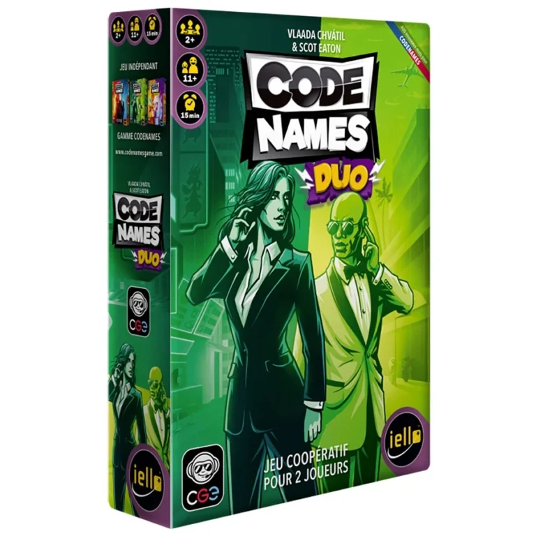 Boîte jeu Code Names Duo jeu coopératif deux joueurs