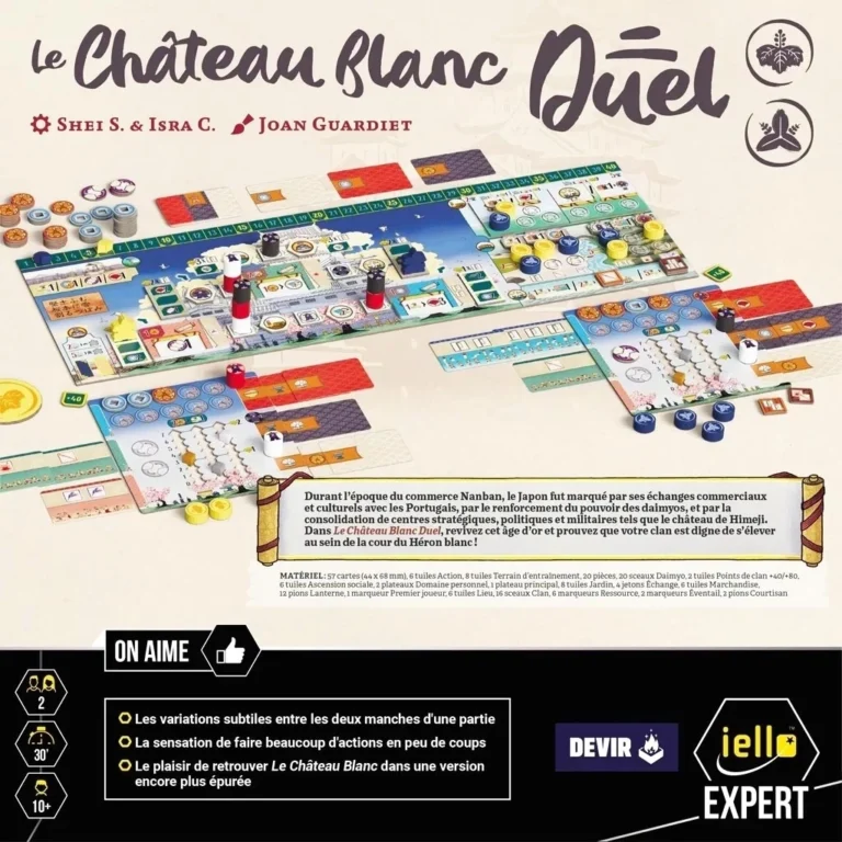 Le Château Blanc Duel jeu plateau composants et règles