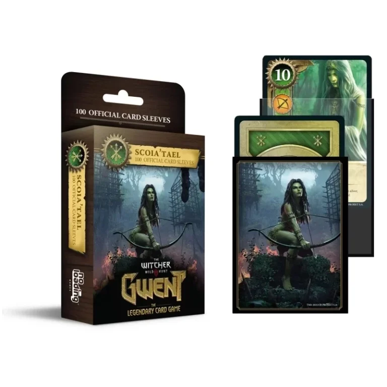 Protèges cartes Scoia'tael Gwent Witcher jeu légendaire