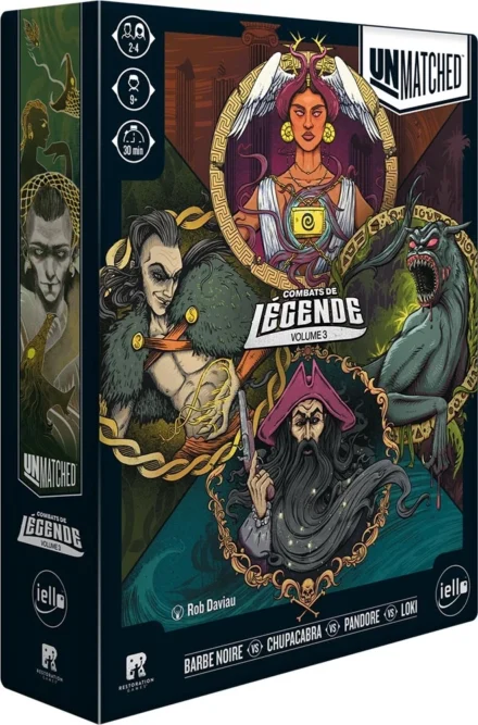 Boîte jeu Combats de Légende Volume 3 personnages mythologiques