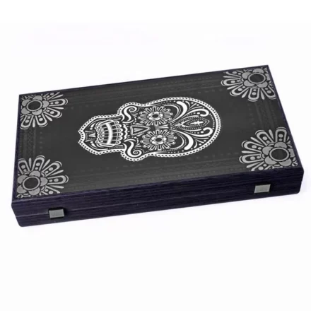 Boîte noire bois motif main de Fatma ornementale