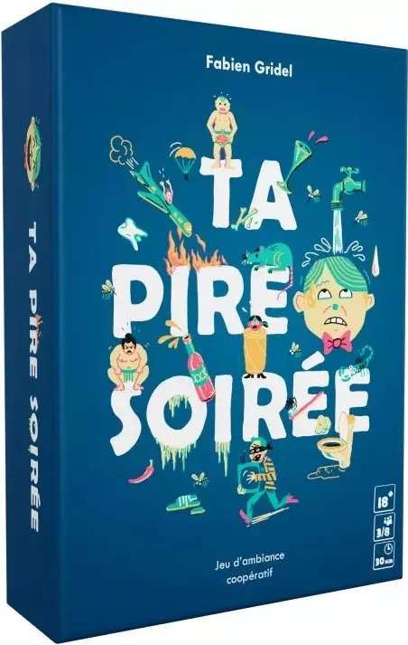 FFNFC0AW228.webp Couverture jeu de société Ta Pire Soirée Fabien Gridel