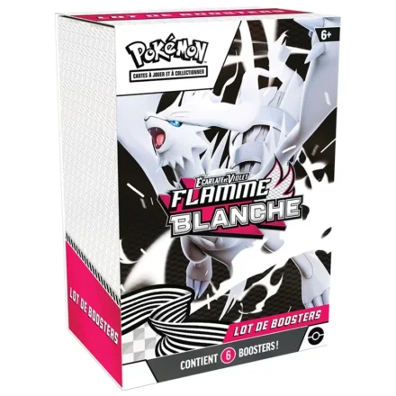 Boîte Pokémon Scarlet Violet Flamme Blanche lot boosters