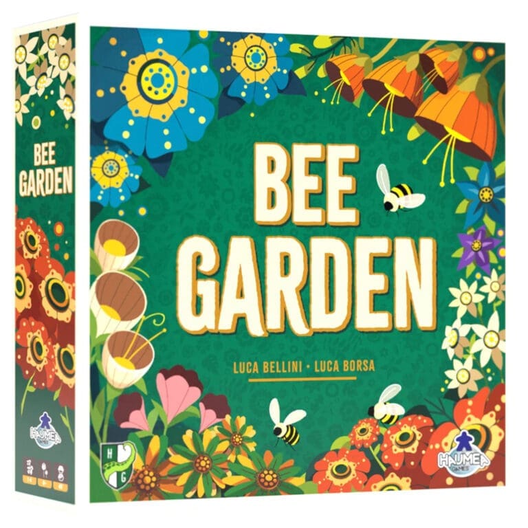 Boîte de jeu Bee Garden avec fleurs colorées et abeilles