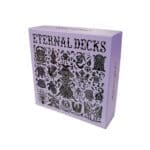 Boîte Eternal Decks violette avec illustrations gothiques noires