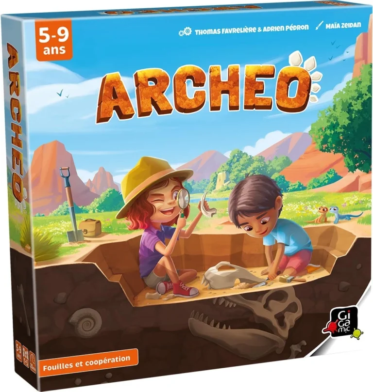 Jeu éducatif Archéo pour enfants explorateurs