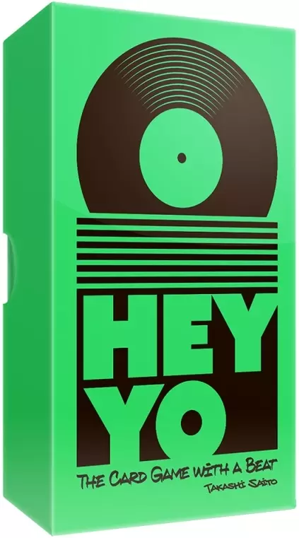 Boîte de jeu de cartes Hey Yo avec vinyle vert