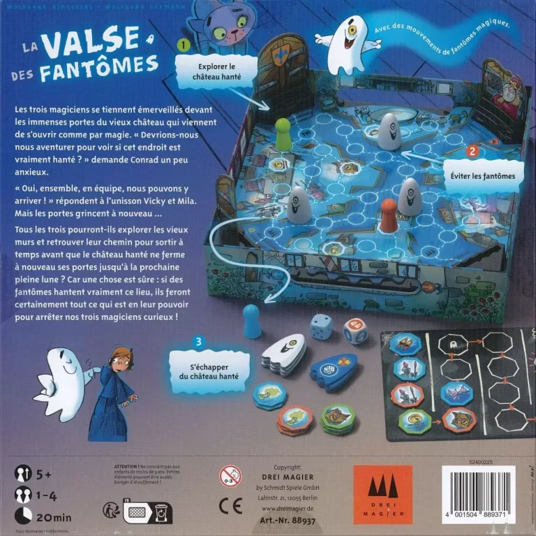 La Valse des Fantômes jeu de société enfants châteaux hantés