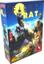 Boîte jeu de société First Rat avec tour futuriste