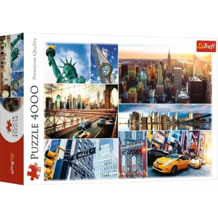 Puzzle Trefl 4000 pièces collage monuments New York