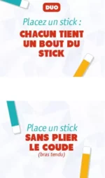Instructions application colle Duo avec bâtons adhésifs