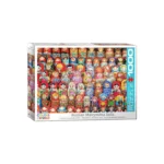 Puzzle 1000 pièces poupées russes Matrioshka colorées