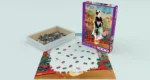 Puzzle 1000 pièces femme asiatique jardin fleurs