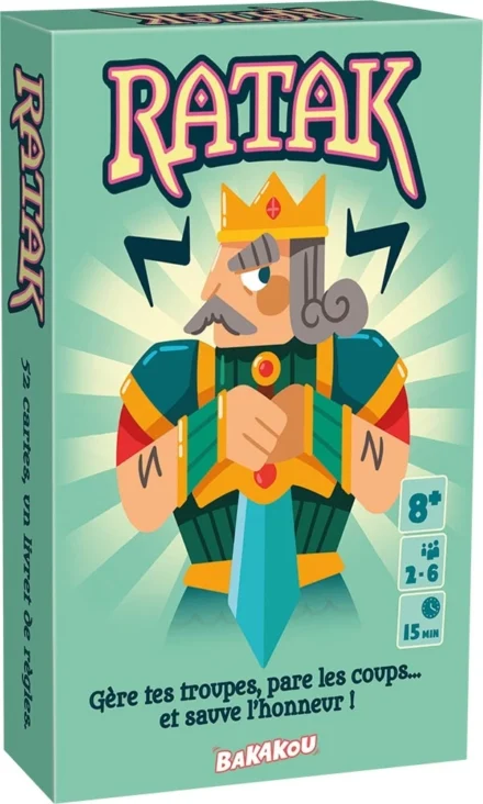 Boîte jeu RATATAK roi couronne personnage coloré