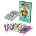 Jeu de cartes Ratak avec boîte et cartes colorées