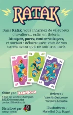 Ratak jeu de cartes coloré avec chevaliers et illustrations
