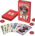 Jeu de cartes Winky Rilly thème western avec boîte rouge