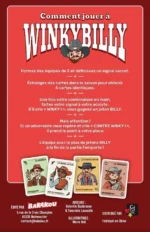 Instructions jeu Winky Billy avec cartes western colorées