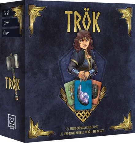Boîte du jeu de société Trök illustration fantasy