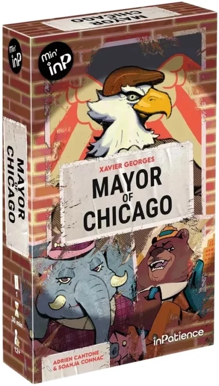Boîte du jeu Mayor of Chicago illustrée