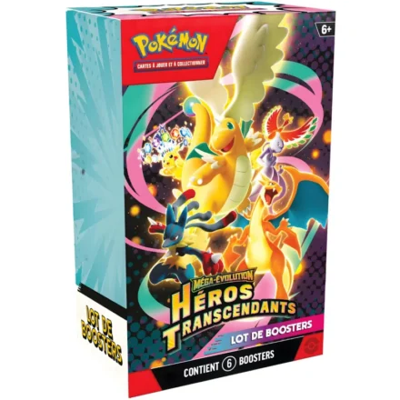 Boîte de boosters Pokémon Méga-Évolution Héros Transcendants