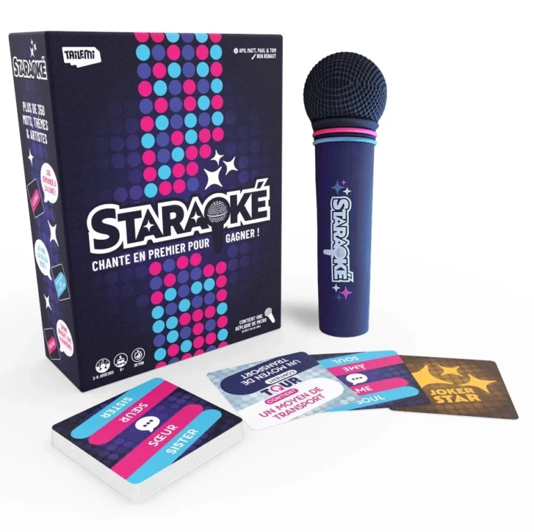 Jeu de société Staraké avec micro et cartes