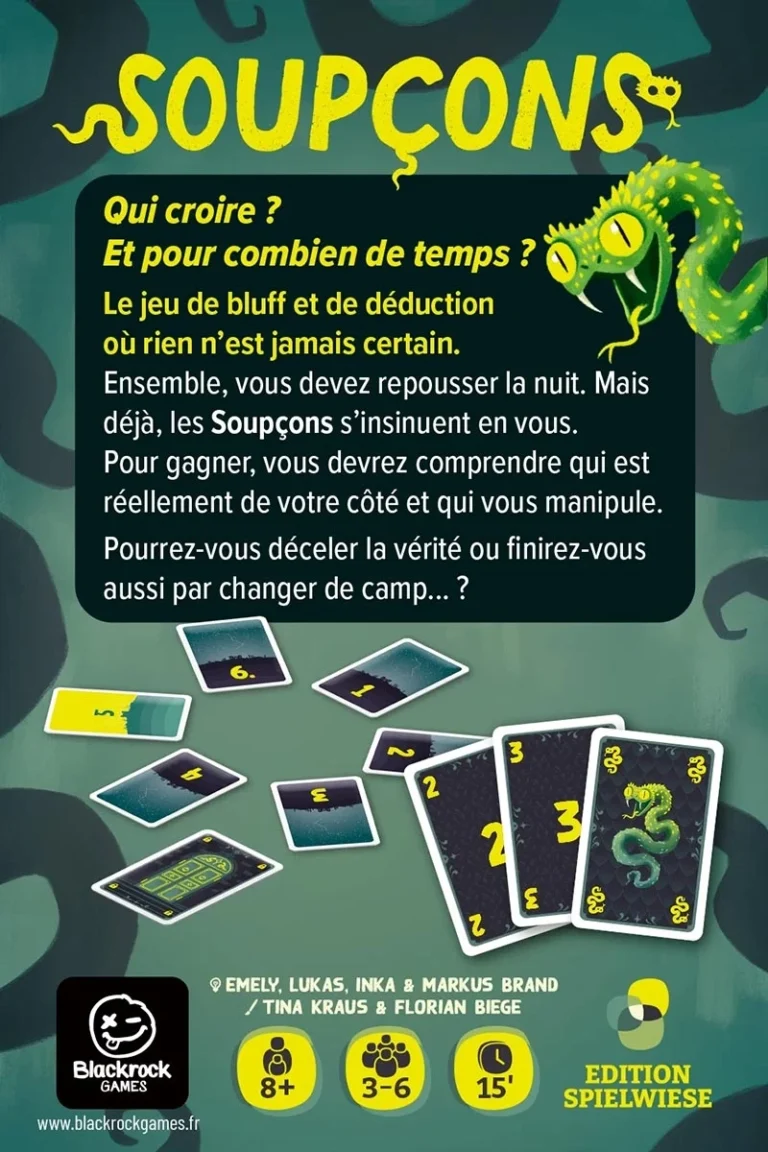 Affiche du jeu de société Soupçons