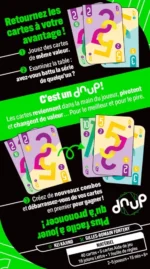 Affiche promotionnelle du jeu de cartes dNUp