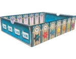 Boîte de jeu de plateau avec motifs mathématiques et numérotés