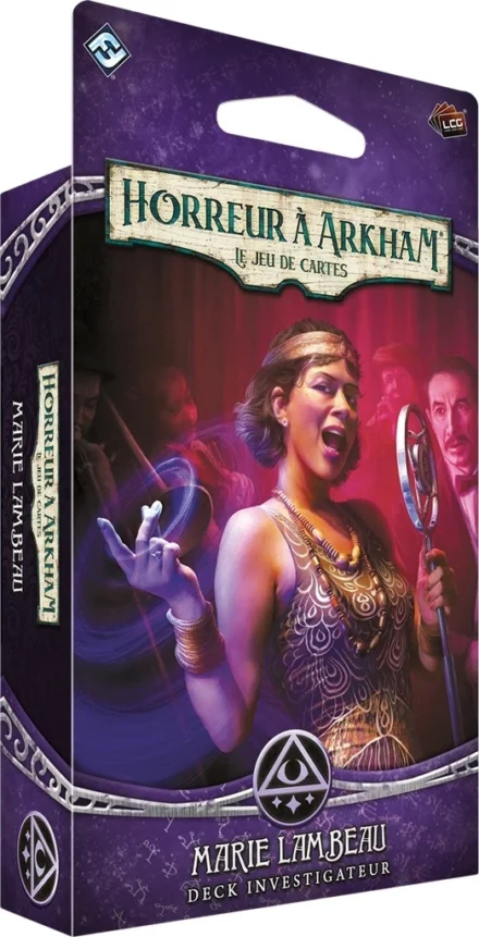 Boîte jeu de cartes Horreur à Arkham Marie Lambeau