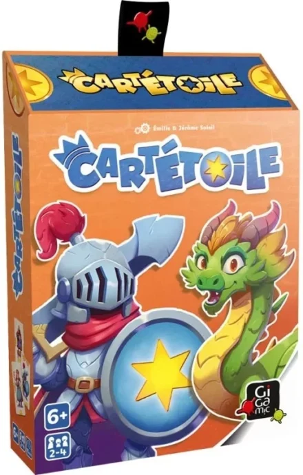Boîte jeu Cartétoile chevalier dragon étoile