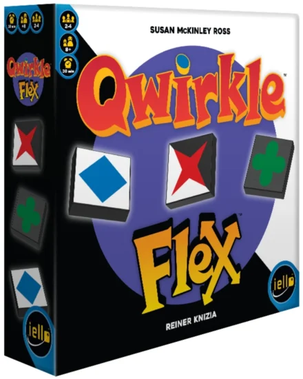 Boîte jeu Qwirkle Flex avec symboles colorés