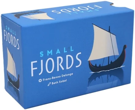 Boîte de jeu Small Fjords avec bateau viking bleu