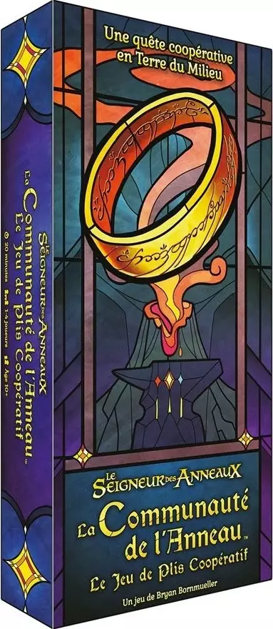 Boîte jeu de société anneau fantasy coopératif