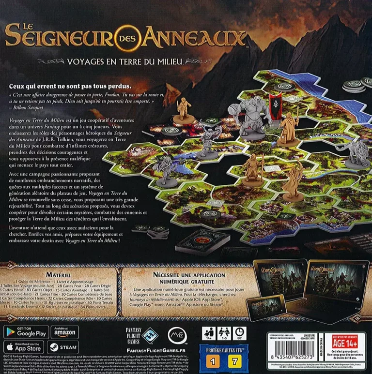 Jeu de plateau Le Seigneur des Anneaux Voyages en Terre du Milieu