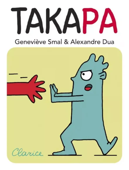 Couverture du livre Takapa avec personnage bleu stylisé