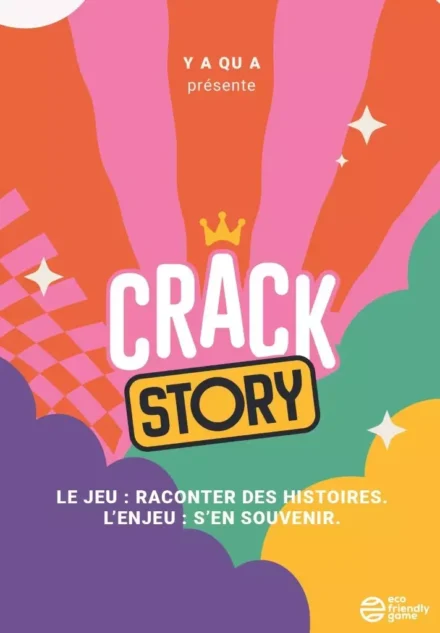 Affiche colorée du jeu Crack Story par Yaqua