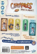 Boîte jeu Chaka Puces avec cartes numérotées colorées