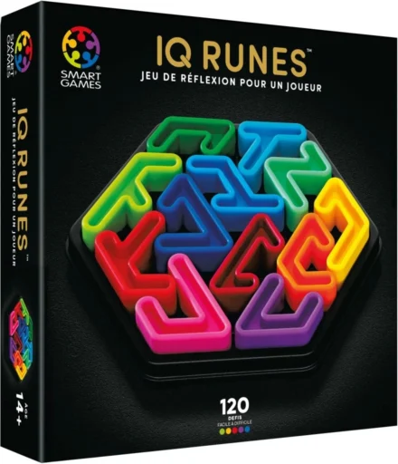 Boîte IQ Runes, jeu de réflexion coloré pour un joueur