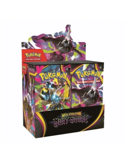 Boîte de boosters Pokémon Méga-Évolution Nuit Noire