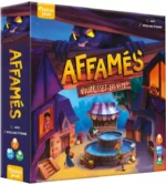 Boîte de jeu Affamés avec village coloré et fontaine