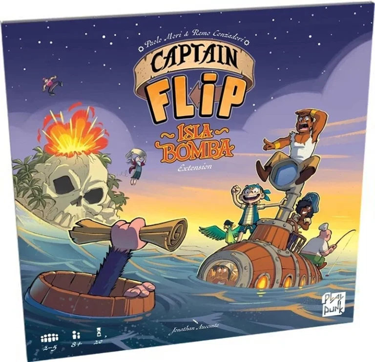 Boîte jeu Captain Flip Isla Bomba extension aventure pirate