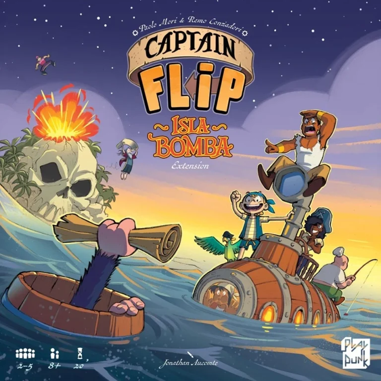 Affiche Captain Flip Isla Bomba jeu aventure pirate