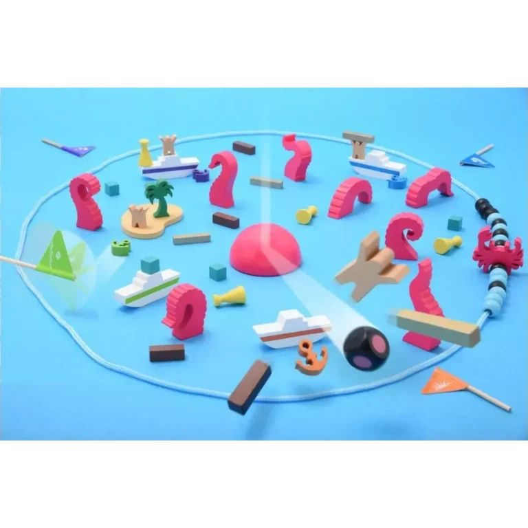 Illustration 3D colorée de symboles maritimes et touristiques