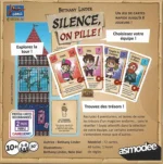 Boîte du jeu de cartes Silence, on pille! avec personnages